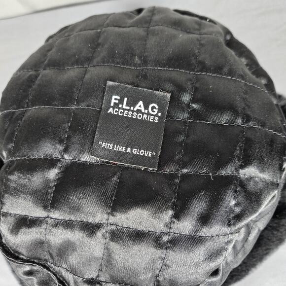 FLAG Accessories Womens Black Faux Fur Bucket Hat Lined Winter Cozy Chic Minimal - Picture 6 of 8